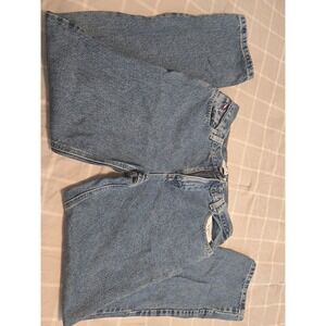 Vintage Tommy Hilfiger Women's Jeans Size 10, 90s Y2K Denim Blue Flag Logo